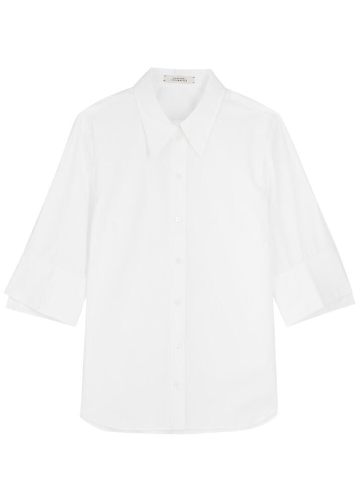 Dorothee Schumacher Poplin Power Stretch-cotton Shirt - White Cover