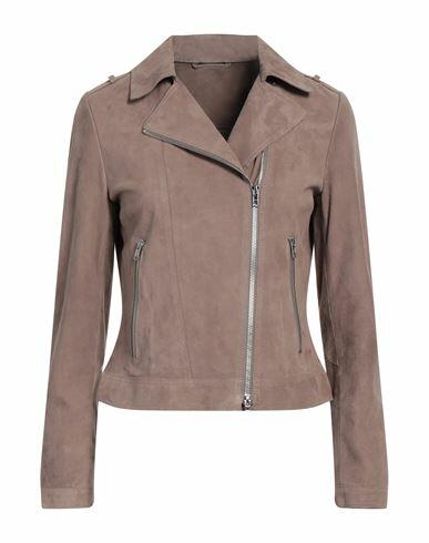 Sword 6.6.44 Woman Jacket Dove grey Soft Leather Cover