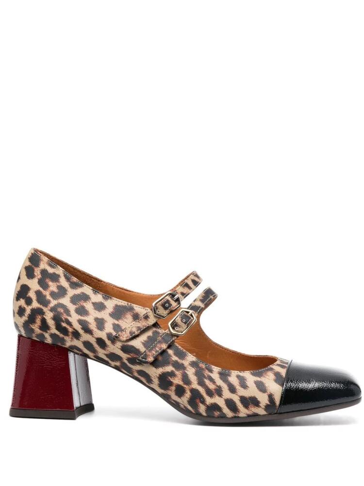 Chie Mihara Mary Jane leopard print pumps - Neutrals Cover