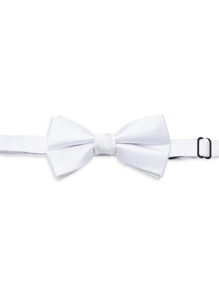 Saks Fifth Avenue Men's Pre Tied Silk Bow Tie - White Cover