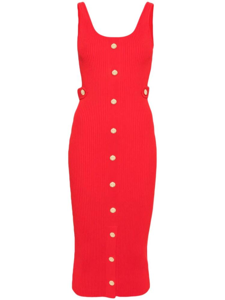 Michael Michael Kors fine-ribbed midi dress - Red Cover