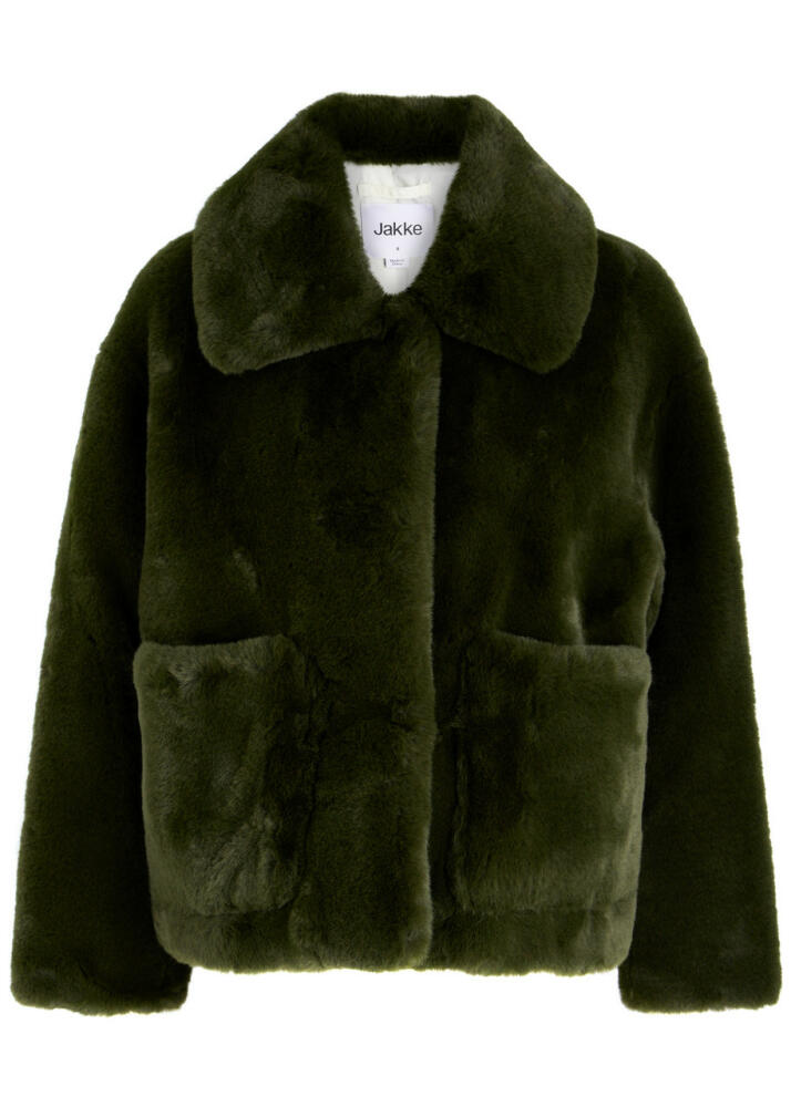 Jakke Traci Faux fur Jacket - Dark Green Cover