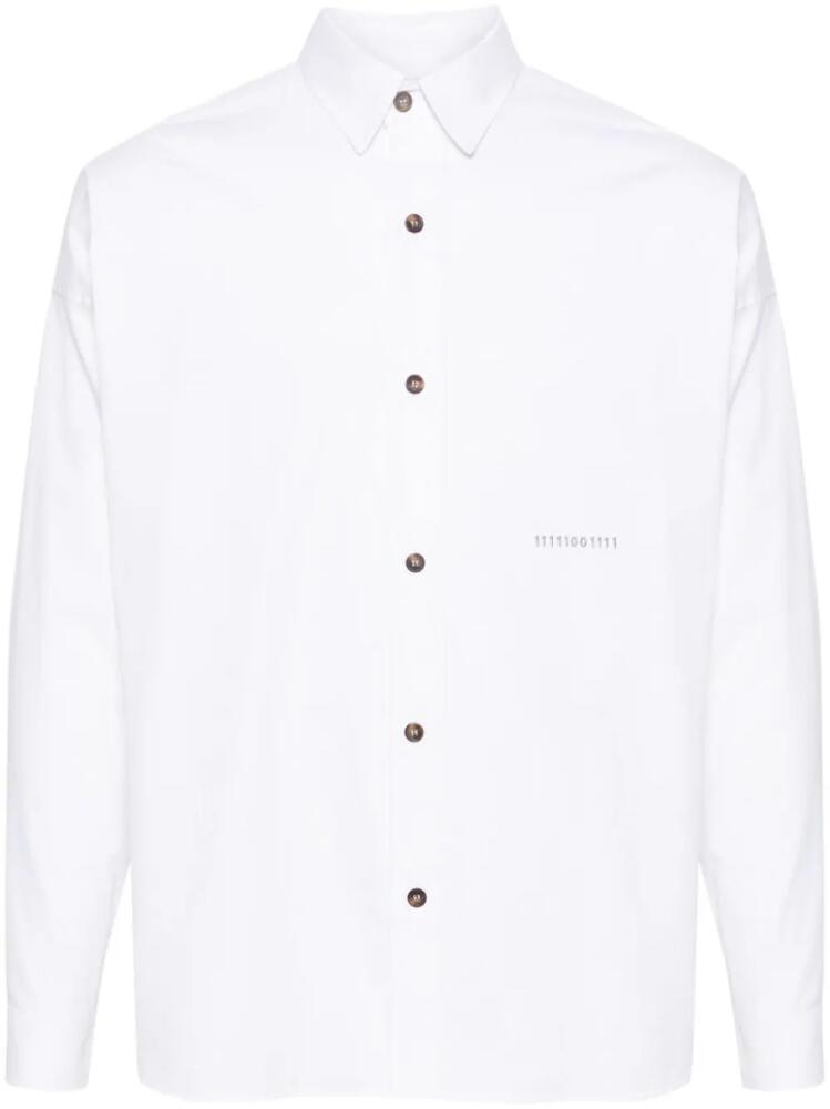 Société Anonyme classic-collar cotton shirt - White Cover