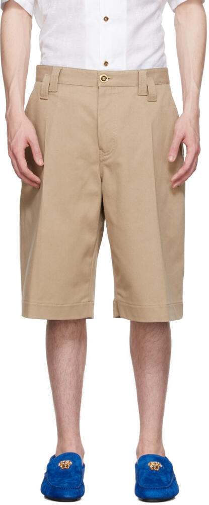 Versace Beige Cotton Shorts Cover