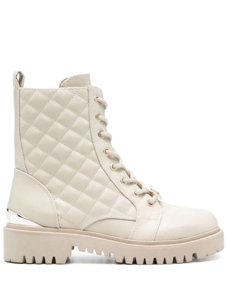 GUESS USA diamond-quilted ankle boots - Neutrals Cover