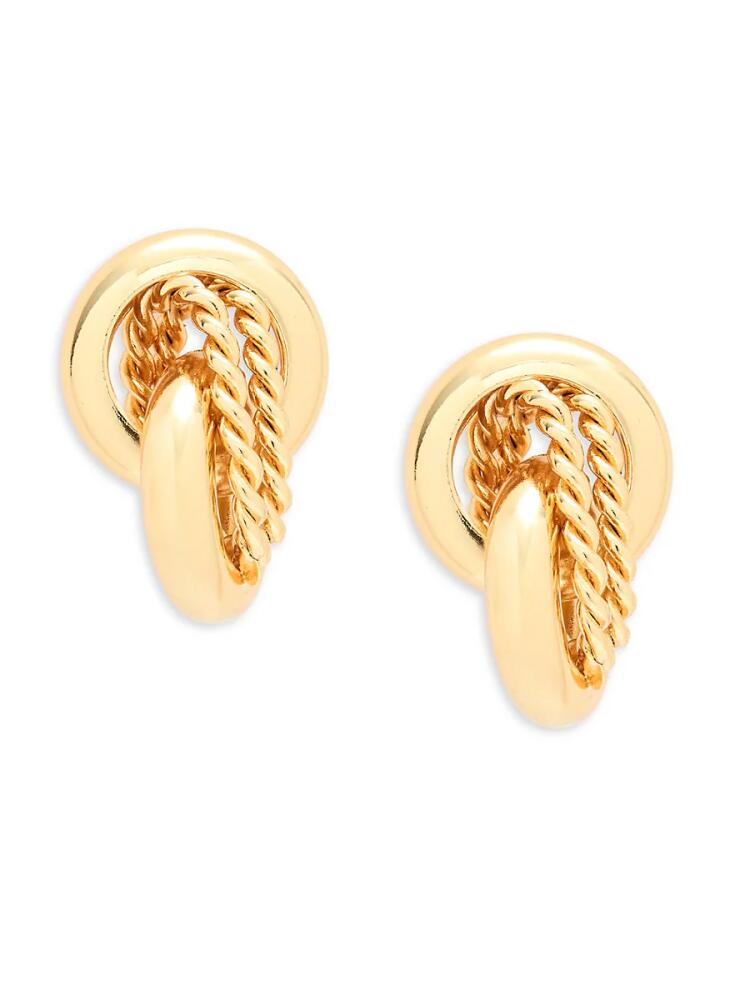 AVA & AIDEN Women's 18K Goldplated Drop Earrings Cover