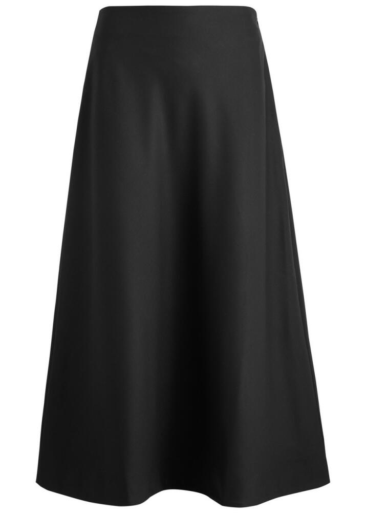 Skall Studio Mila Wool Midi Skirt - Black Cover