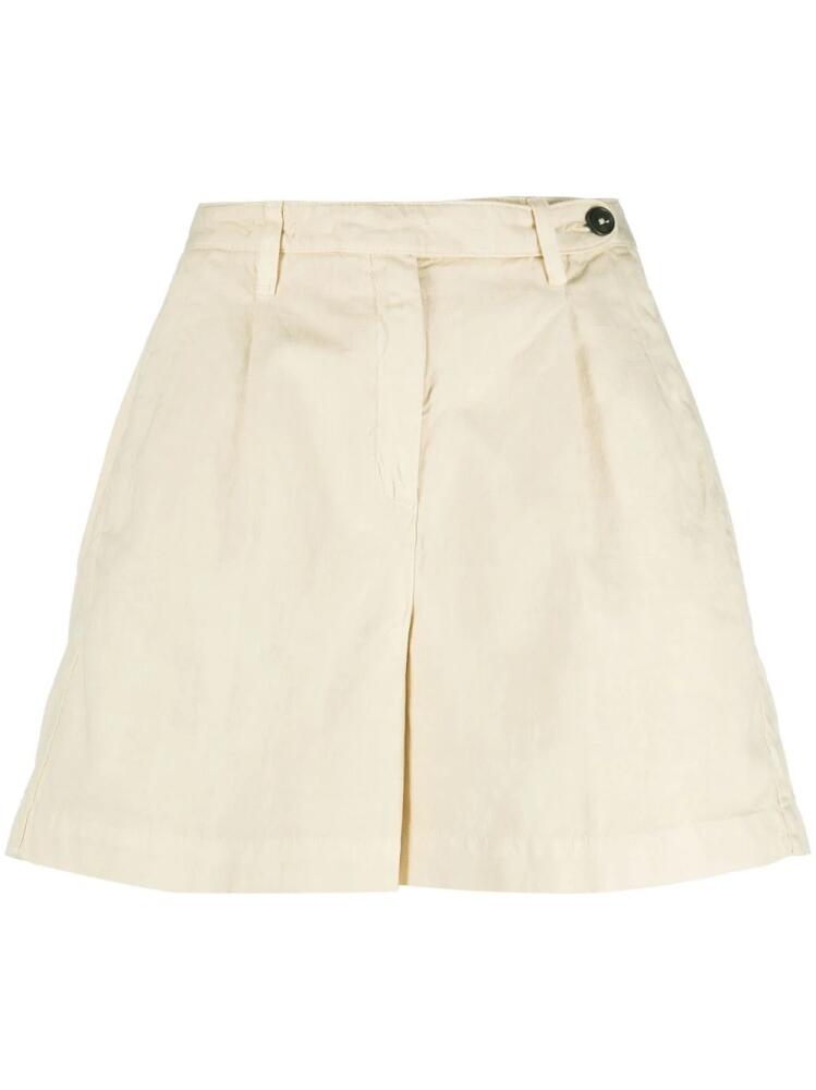 Massimo Alba cotton-linen bermuda shorts - Neutrals Cover