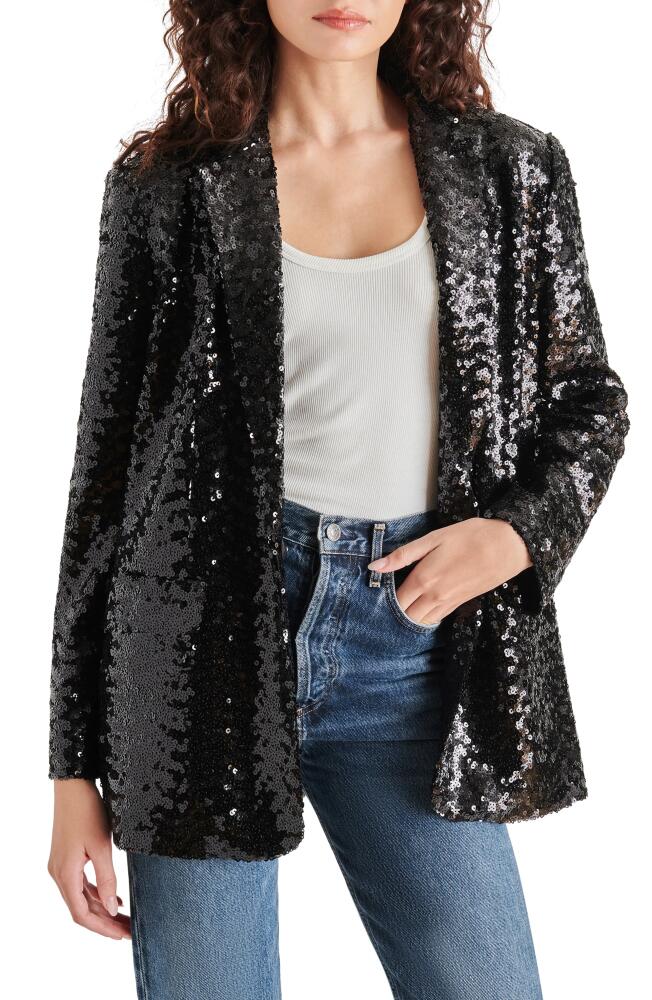 Steve Madden Imaan Sequin Blazer in Black Cover