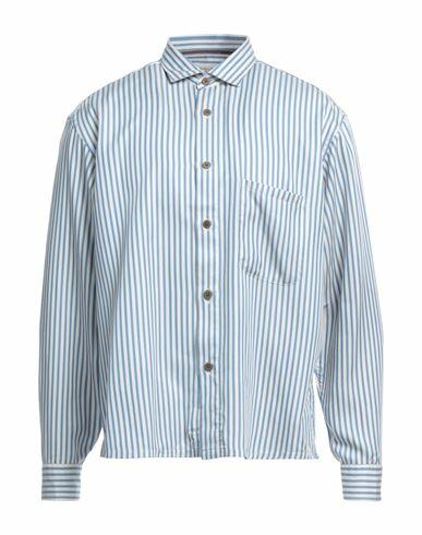 Tintoria Mattei 954 Man Shirt Azure Size 15 ¾ Tencel Lyocell Cover