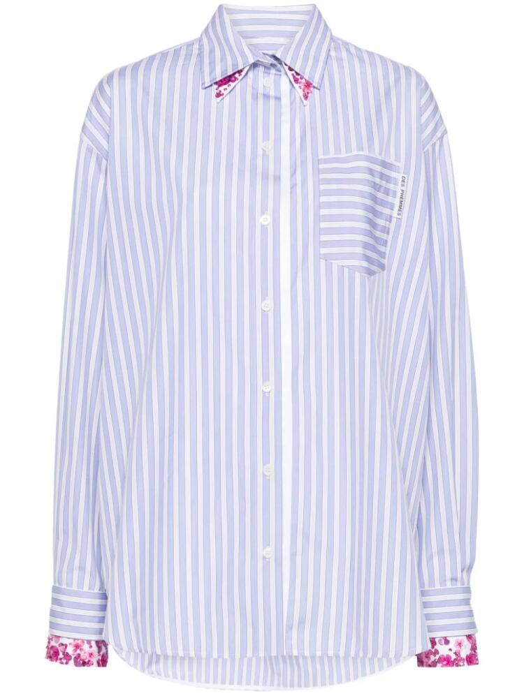 DES PHEMMES Oversized B-Up shirt - Blue Cover