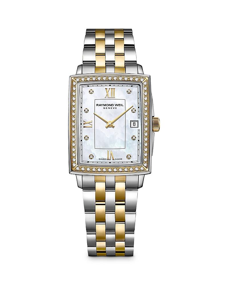 Raymond Weil Toccata Two-Tone Rectangular Diamond Watch, 23mm Cover