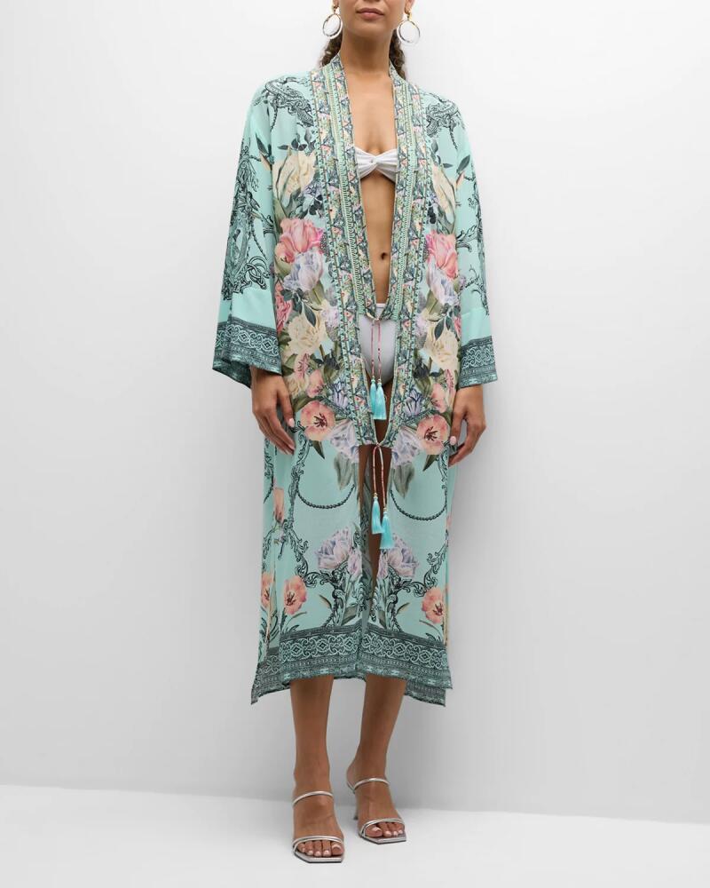 Camilla Petal Promise Land Long Kimono with Neckbands Cover