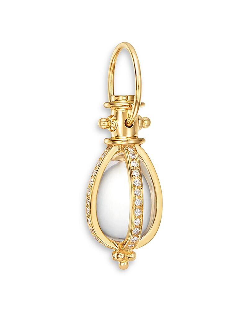 Temple St. Clair 18K Yellow Gold Crystal & Diamond Pave Amulet Pendant Cover