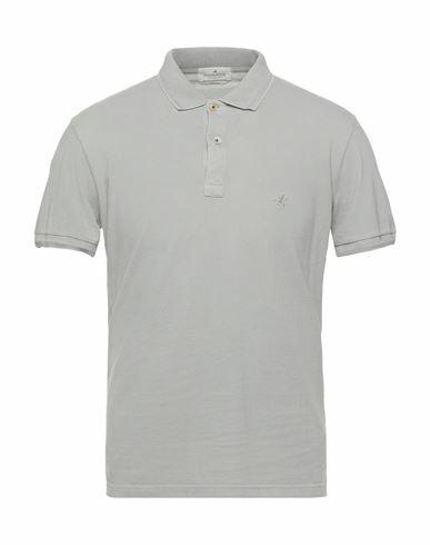 Brooksfield Man Polo shirt Grey Cotton Cover