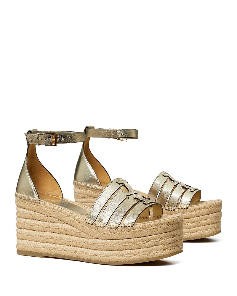 Tory Burch Women's Ines Ankle Strap Espadrille Platform Sandals Cover