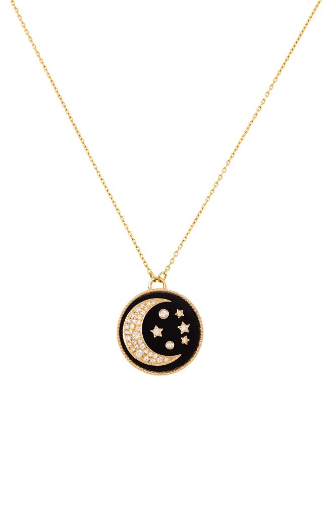 L'Atelier Nawbar Mini Moonlight Pendant Necklace in Onyx Cover