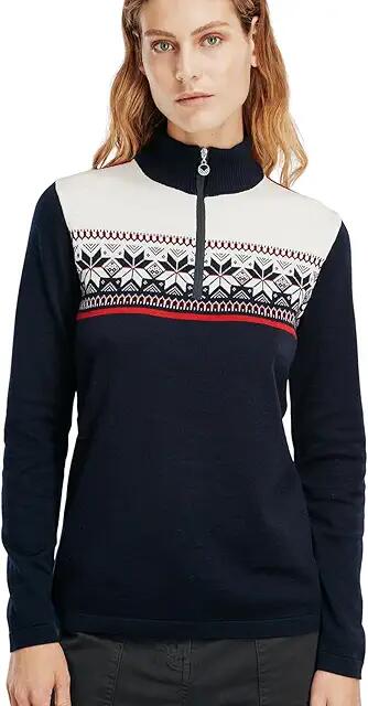 Dale of Norway Liberg Sweater (Navy/Raspberry/Off-White) Women's Clothing Cover