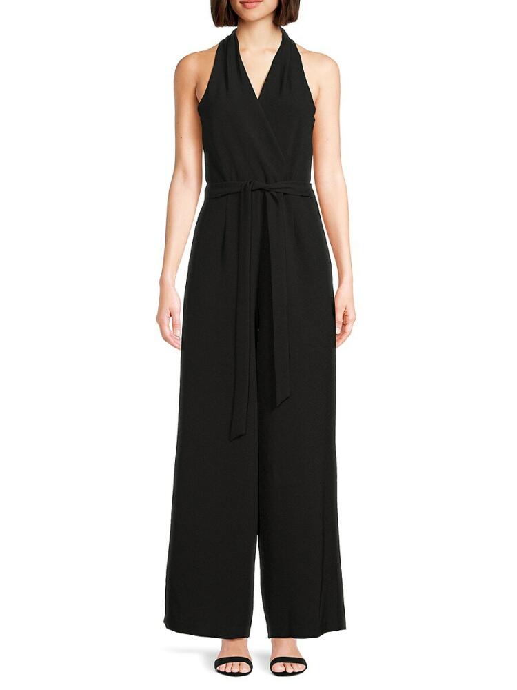 julia jordan Women's Halter Neck Jumpsuit - Black Cover