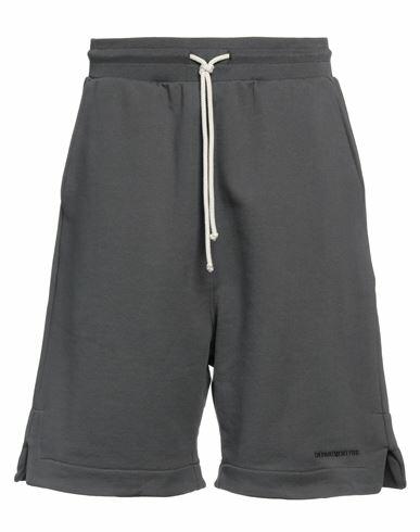 Department 5 Man Shorts & Bermuda Shorts Steel grey Cotton Cover