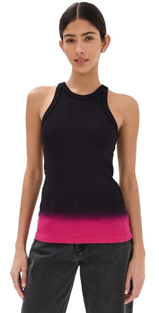 Marc Jacobs Grunge Spray Rib Tank Black/Hot Pink Cover