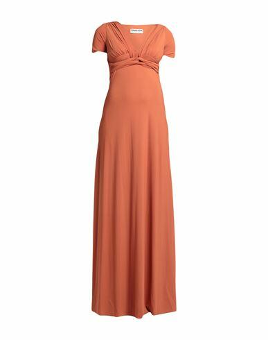 Chiara Boni La Petite Robe Woman Maxi dress Rust Polyamide, Elastane Cover