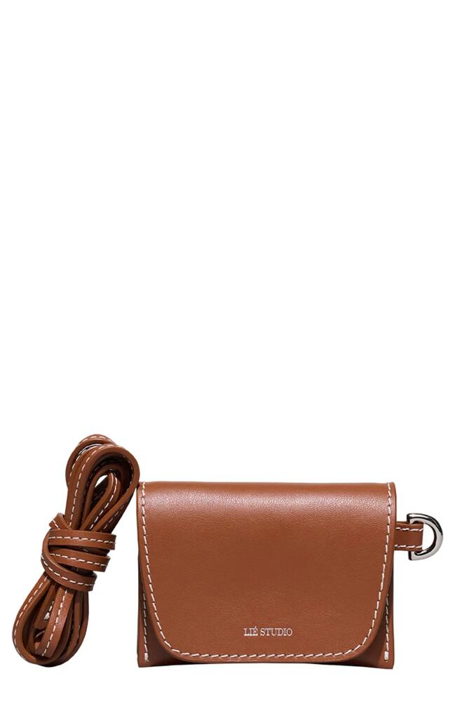 Lié Studio Stella Leather Wallet in Toffee Brown Cover