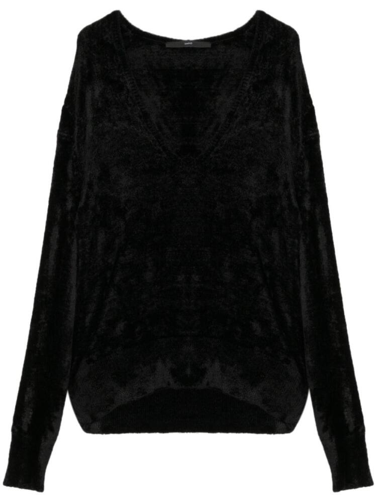 SAPIO Nº 21 velvet jumper - Black Cover