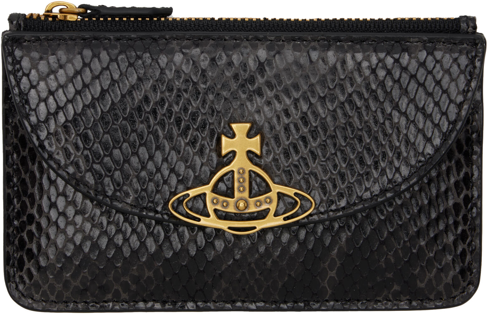 Vivienne Westwood Black Half Moon Card Holder Cover