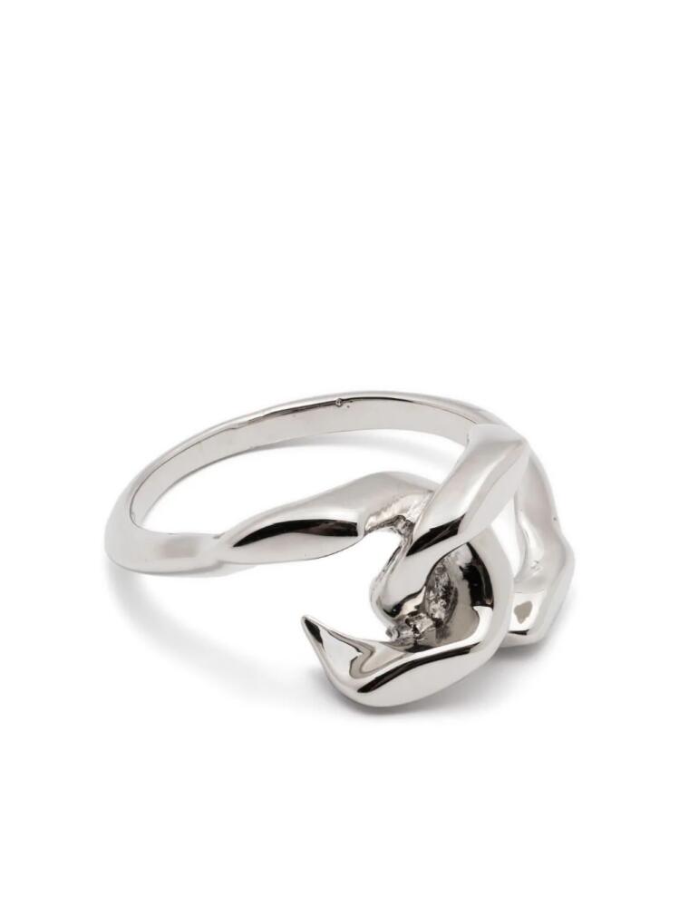 Annelise Michelson Tiny Dechainee polished-finish ring - Silver Cover