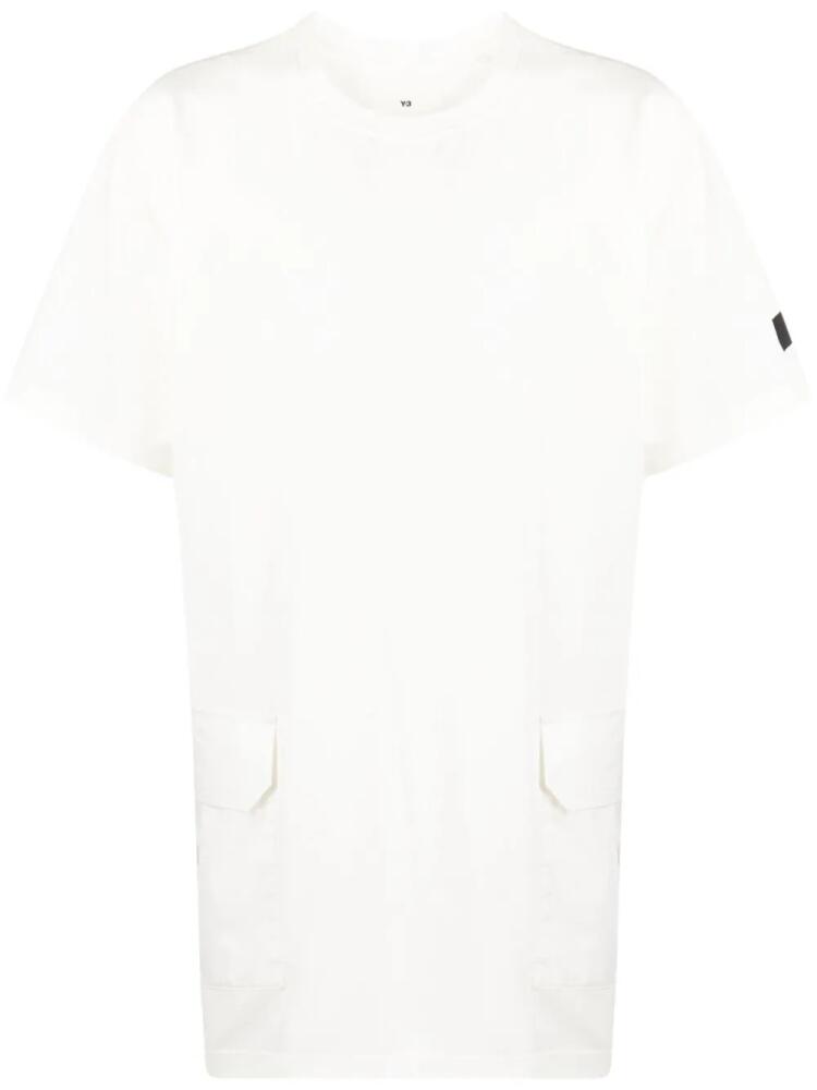 Y-3 logo-patch short-sleeve T-shirt - White Cover