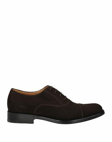 Barrett Man Lace-up shoes Dark brown Leather Cover