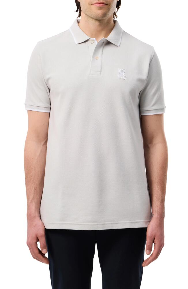 Psycho Bunny Houston Cotton Piqué Polo in Pearl Cover