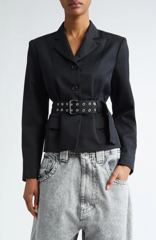 Vaquera Belted Cutout Back Blazer in Black Cover