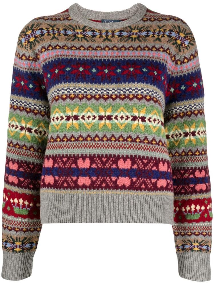 Polo Ralph Lauren fair isle knit jumper - Grey Cover