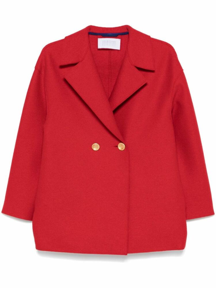 Harris Wharf London drop-shoulder virgin wool coat - Red Cover