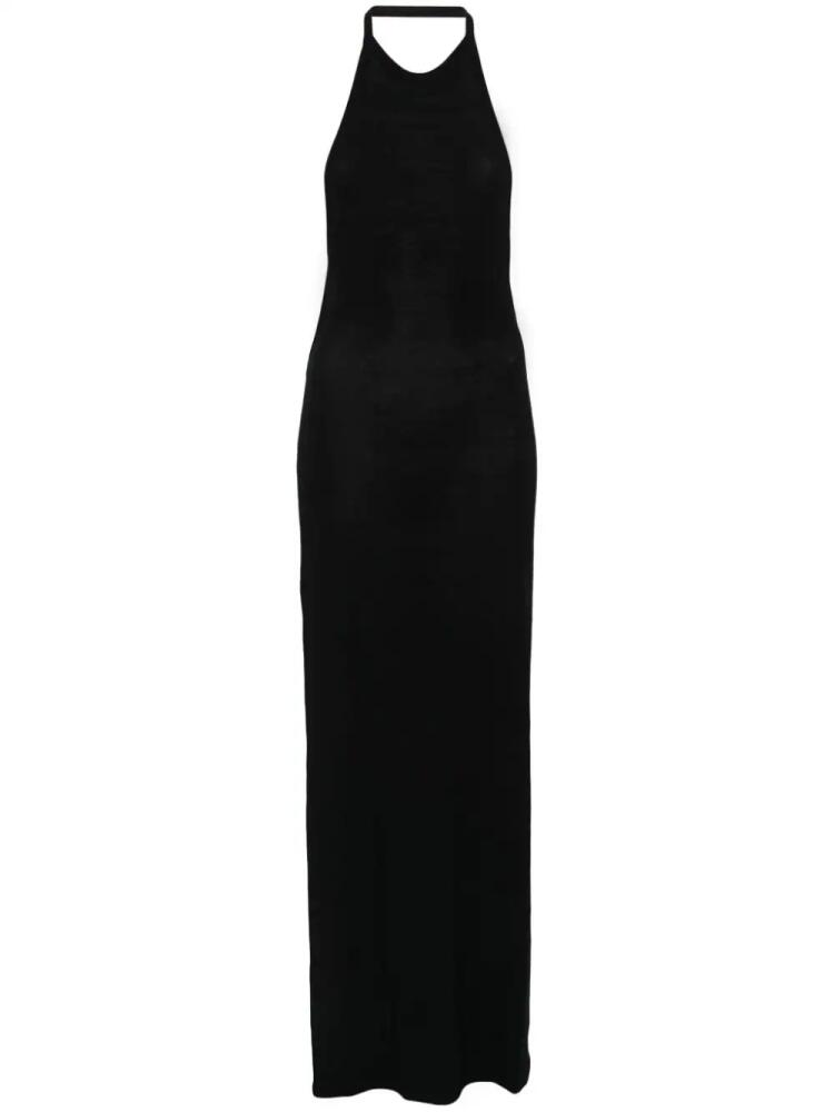 Saint Laurent halterneck maxi dress - Black Cover