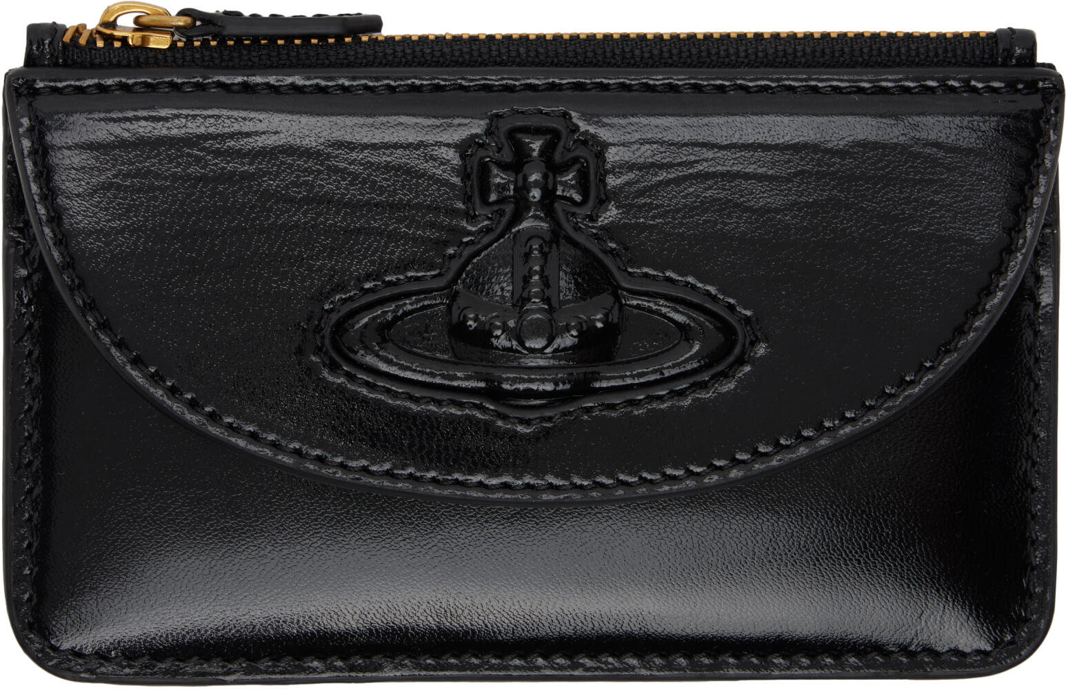 Vivienne Westwood Black Half Moon Card Holder Cover