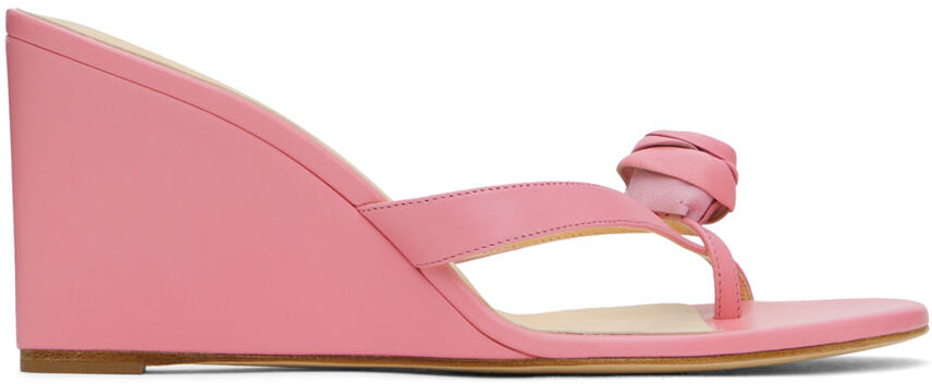 Magda Butrym Pink Wedge Heeled Sandals Cover