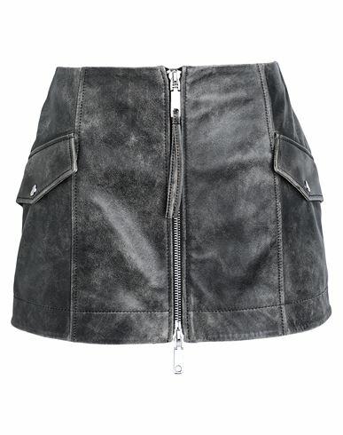 Max & co. Cielo Woman Mini skirt Black Sheepskin Cover