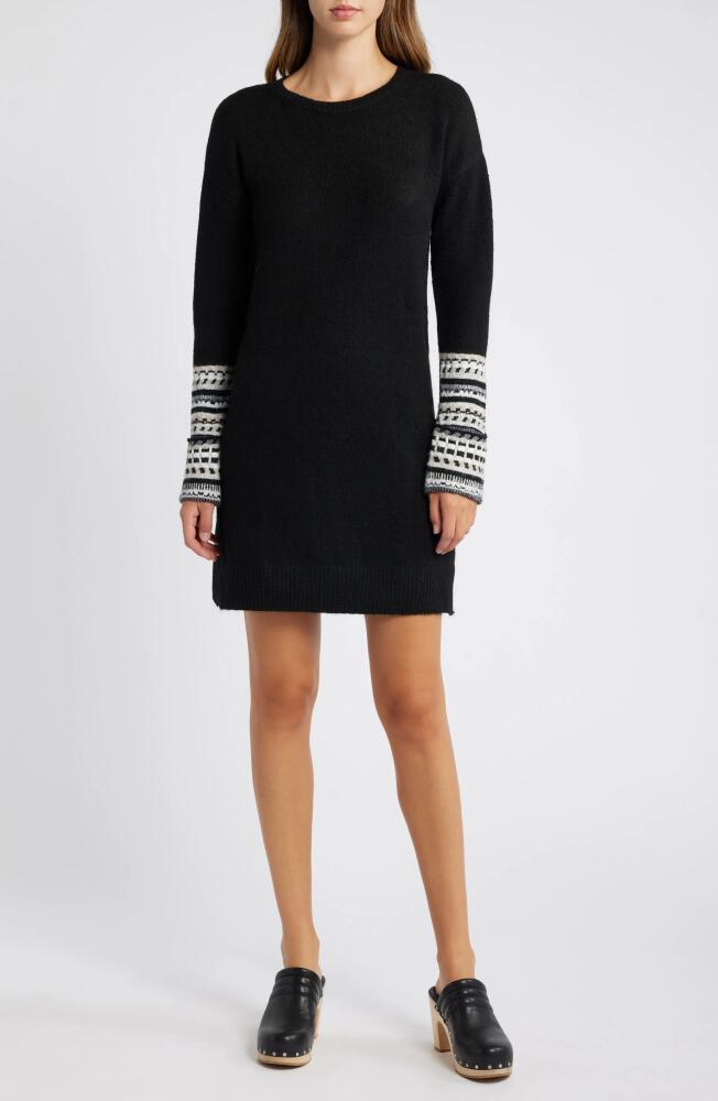 Hatley Sadie Long Sleeve Sweater Minidress in Black Cover