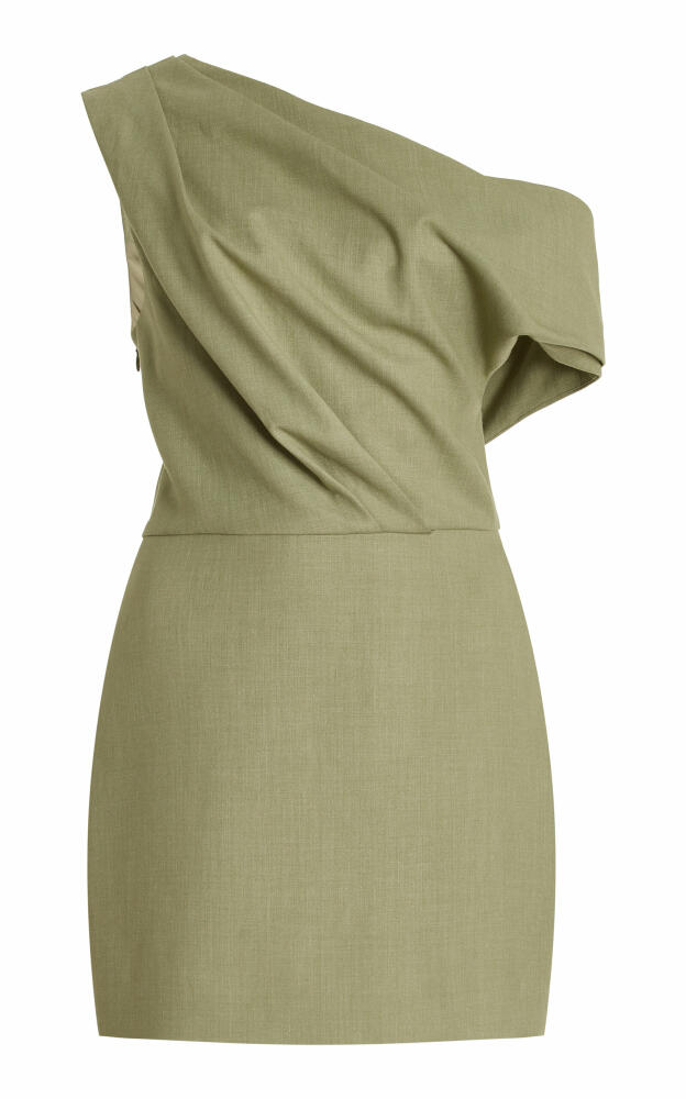 Significant Other - Leighton Draped Twill Mini Dress - Green Cover