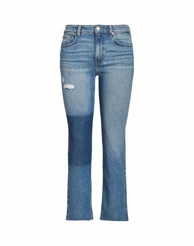 Lauren Ralph Lauren High-rise Straight Cropped Jean Woman Jeans Blue Cotton, Elastane Cover