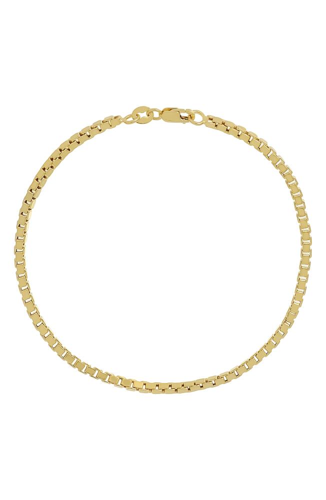 Bony Levy Men's 14K Gold Box Chain Bracelet in 14K Yellow Gold Cover