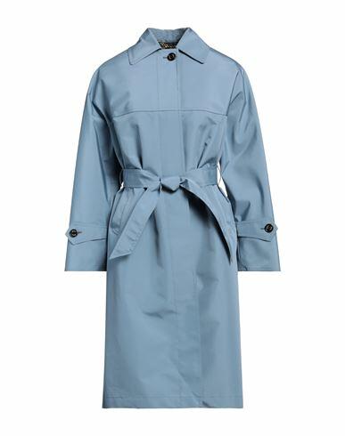 Sealup Woman Overcoat & Trench Coat Pastel blue Polyester Cover