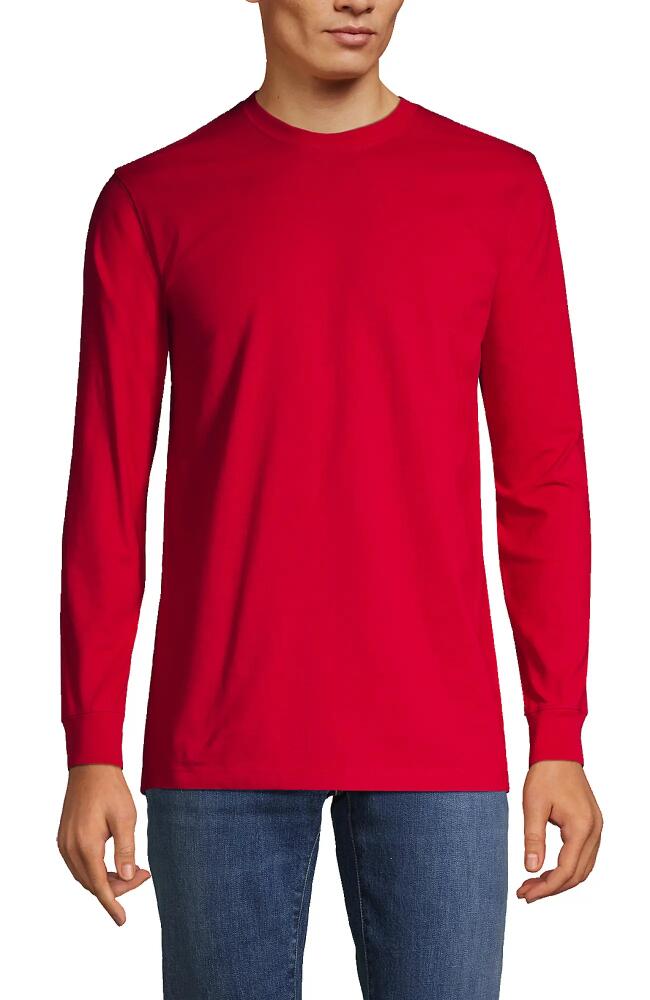 Lands' End Super-T Long Sleeve T-Shirt in Rich Red Cover