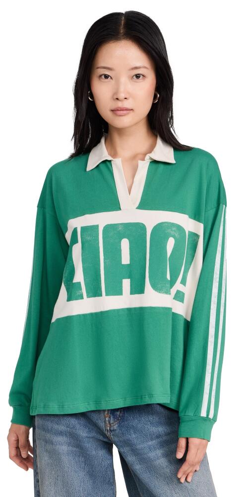 Daydreamer Ciao Rugby Long Sleeve Sweatshirt Jade/White Cover