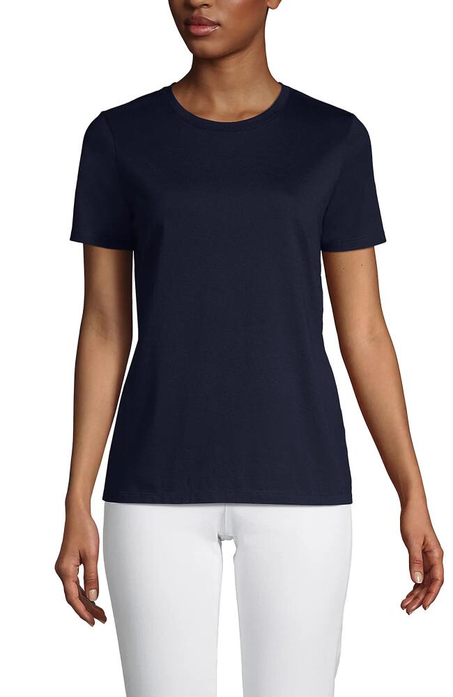 Lands' End Relaxed Supima Cotton Crew Neck T-Shirt in Radiant Navy Cover