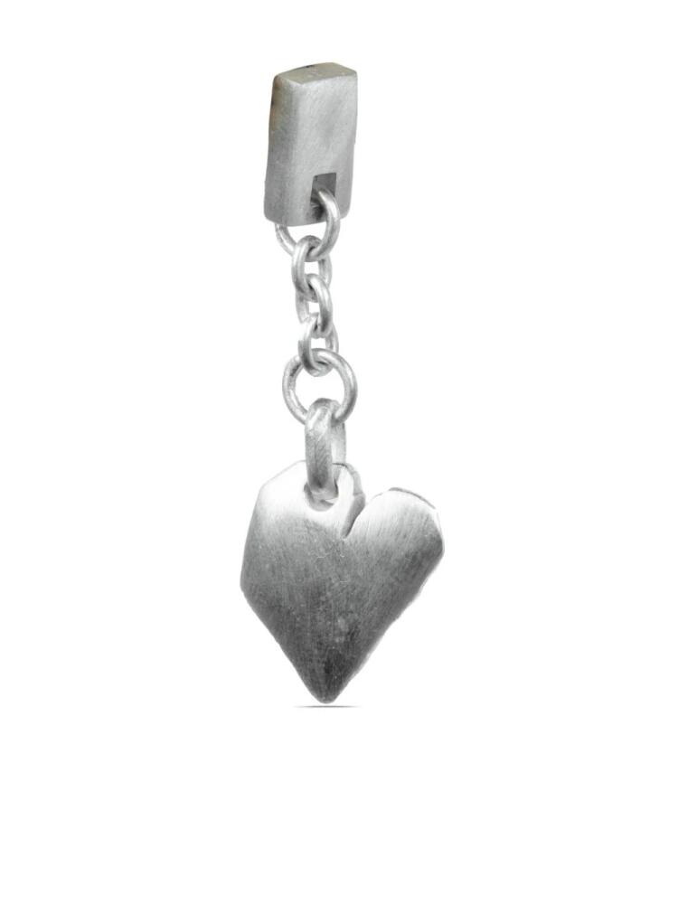 Parts of Four Jazz's Solid Heart single earring - Silver Cover