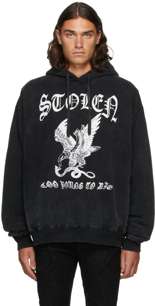 Stolen Girlfriends Club SSENSE Exclusive Black Eagle Hoodie Cover